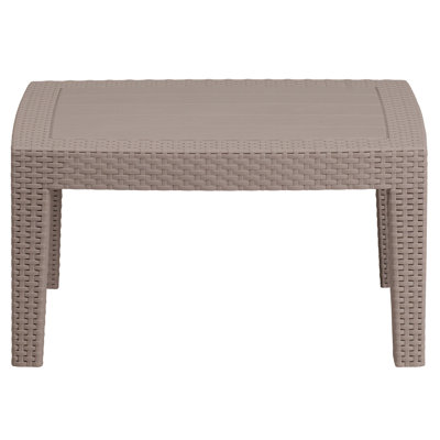Alderman Rattan Coffee Table by Beachcrest Home