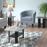 Tiyrene Table Set, 3pcs Set, Coffee, End, Side, Accent, Living Room, Laminate, Transitional by Lark Manor