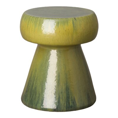 PORTABELLO STOOL, TEA GREEN 15X15X18"H
