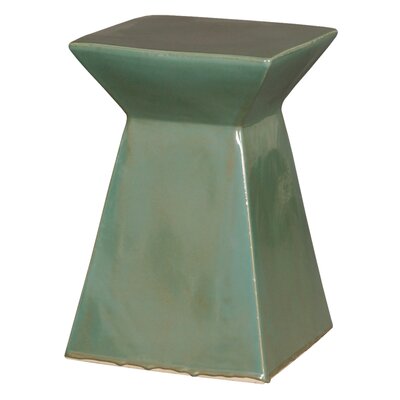 UPRIGHT STOOL/TBL GREEN,12X18 by Orren Ellis