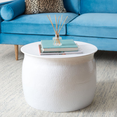 Hammered Metal Table Stool