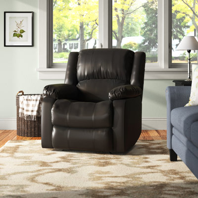 Sanie 37.8" Faux Leather Manual Recliner by Ebern Designs