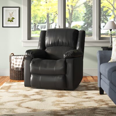 Sanie 37.8" Faux Leather Manual Recliner by Ebern Designs