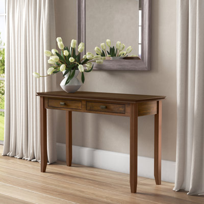 Artisan 46"W Solid Wood Storage Console Table with 2 Storage Drawers by Simpli Home