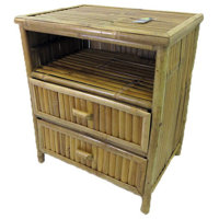 Bamboo End Table, 24"W X 18"D X 28"H by MGP