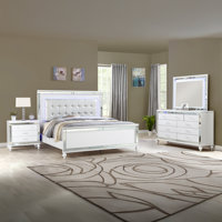 Denard Upholstered Standard 4 Piece Bedroom Set by House of Hampton