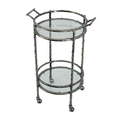 Beyarmudu Twig 2-Tier Bar Cart by Rosdorf Park