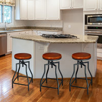 Korede Swivel Metal Adjustable Height Bar Stool by Williston Forge