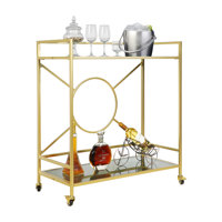 Talar Metal Bar Cart Simply Assembled with ONLY 4 Screws by Everly Quinn