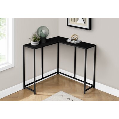 Accent Table Console Entryway Narrow Corner Living Room Bedroom Metal Laminate by Latitude Run