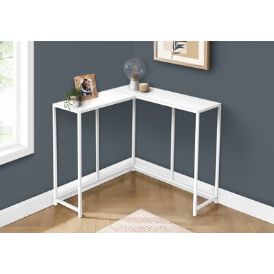 Accent Table Console Entryway Narrow Corner Living Room Bedroom Metal Laminate by Latitude Run