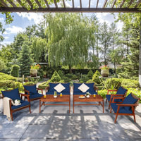 Dameian 8 Piece Rattan Sofa Seating Group with Cushions