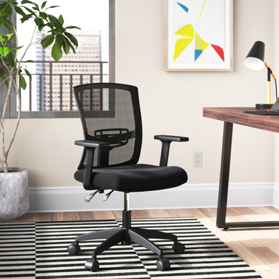 Ergonomic Swivel Office Chair with Mesh Back & Lumbar Support - Gaming & Executive Use by Ivy Bronx