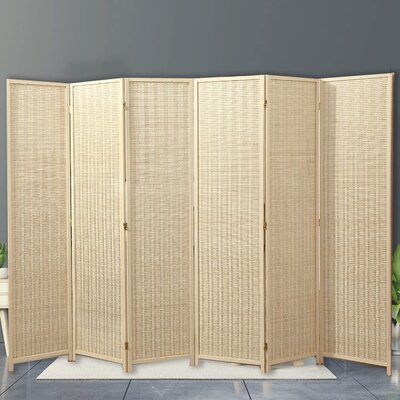6ft Tall Folding Privacy Screen for Room Separation Panel Room Divider by Winston Porter