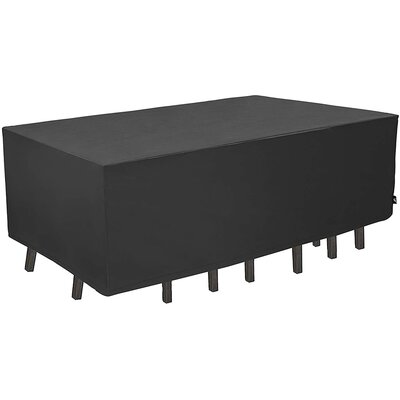 Breathable Patio Table Set Cover Waterproof Rectangular Outdoor Table Cover by Rebrilliant