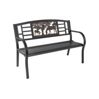 Shiena Metal Garden Bench by Foundry Select