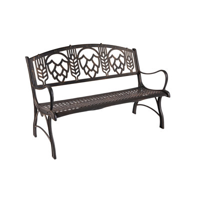 Metal Garden Bench by Red Barrel Studio