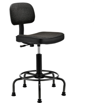 Height Adjustable Industrial/Shop Stool by Interion