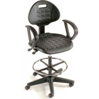 Height Adjustable Lab Stool by Interion