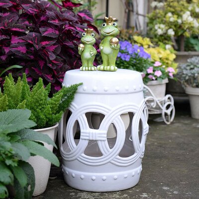 Harwich Ceramic Garden Stool by Bungalow Rose