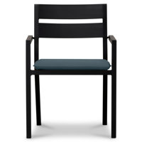 Vivant Aluminum Outdoor Dining Armchair with Cushion by Joss & Main