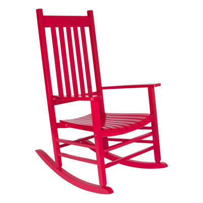 Outdoor Emjay Rocking Solid Wood Chair by Red Barrel Studio