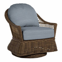 Soho Woven N-Dura Resin Wicker Outdoor Swivel Glider Lounge by Summer Classics