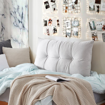 Rainha - Plush Tufted College Backrest Pillow by DormCo