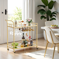 2 -tier Bar Cart by Everly Quinn