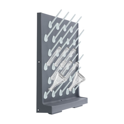 Drying Rack For Lab Glassware Rack 27Pegs PP Wall Glassware Drying Rack by Prep & Savour