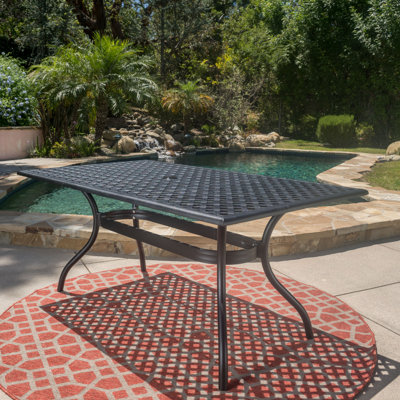 Burrowes Metal Dining Table by Darby Home Co