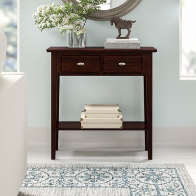 Solid + Manufactured Wood Hall Console Table by Charlton Home