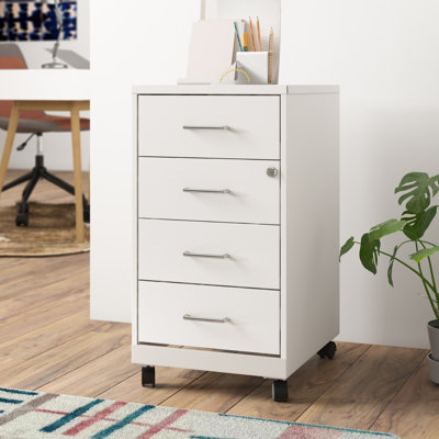 Patirica 4-Drawer Mobile Vertical Filing Cabinet by Inbox Zero