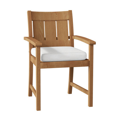 Croquet Teak Outdoor Arm Chair by Summer Classics