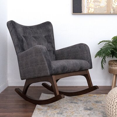 Aditri Mid Century Modern Chelby Rocking Chair by Wade Logan