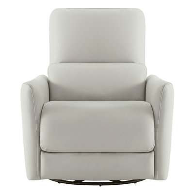 Mikkel Vegan Leather Swivel Power Recliner by Ebern Designs