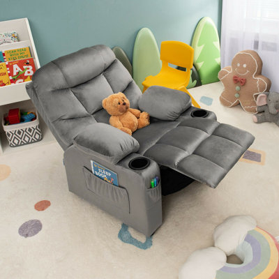 Torresdale Kids Recliner with Cup Holder by Red Barrel Studio