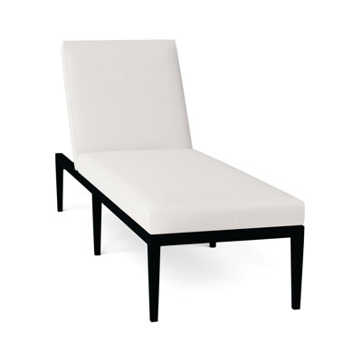Elegante Wrought Aluminum Outdoor Chaise Lounge by Summer Classics