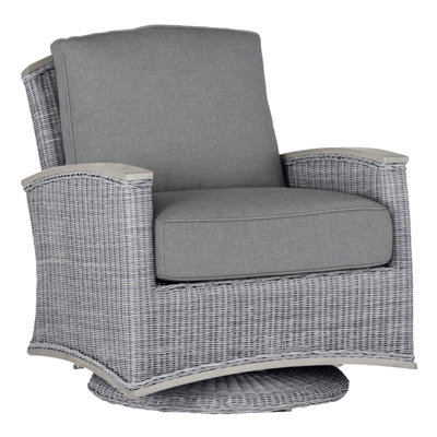 Astoria N-Dura Resin Wicker Outdoor Swivel Glider Chair by Summer Classics