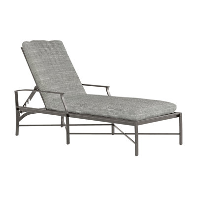 Monaco Wrought Aluminum Outdoor Chaise Lounge by Summer Classics