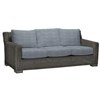 Rustic N-Dura Resin Wicker Outdoor Sofa