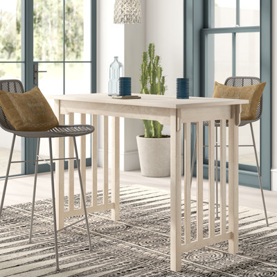 Aelia Counter Height Solid Wood Dining Table by Gracie Oaks