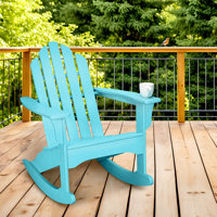 Scherer Plastic Rocking Adirondack Chair by Rosecliff Heights