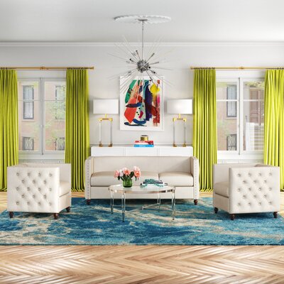 Shawn 3 Peice Velvet Living Room Set by Etta Avenue