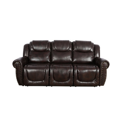 Faux Leather Reclining Living Room Set by Red Barrel Studio