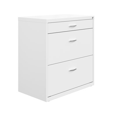 Clete 3-Drawer Lateral Filing Cabinet by Inbox Zero