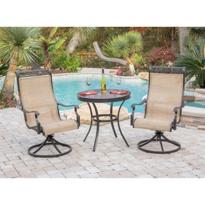 Alejando 3 Piece Bistro Set
