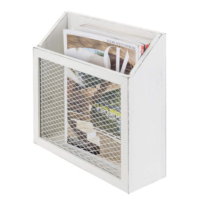 Oshie Solid Wood Free Standing Magazine Rack by Gracie Oaks
