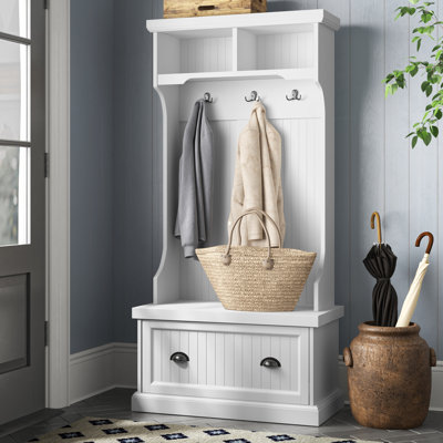 Crinole Hall Tree with Bench by Laurel Foundry Modern Farmhouse