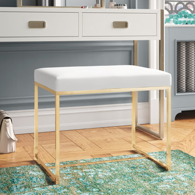 Yokum Stainless Steel Vanity Stool by Willa Arlo Interiors